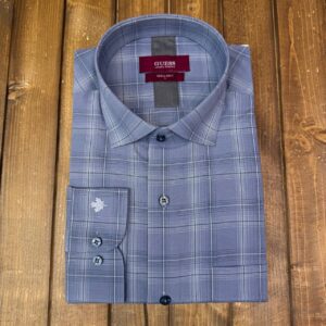 پیراهن رنگ طوسی چهارخانه guess پارچه ایرانی کد 92