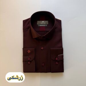 پیراهن زرشکی GUESS پارچه فلورا ترک کد 47487 W