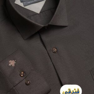 پیراهن قهوه ای فندقی GUESS پارچه فلورا ترک کد 47487 W